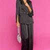 Satin Wide-Leg Pants