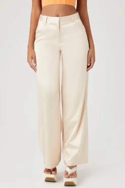 Satin Wide-Leg Pants
