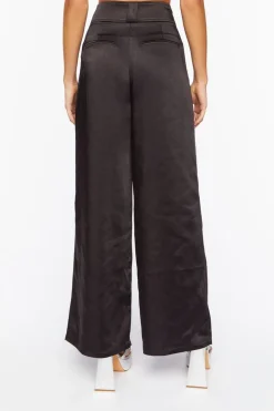 Satin Wide-Leg Pants