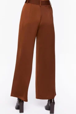 Satin Wide-Leg Pants