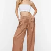 Satin Wide-Leg Trousers
