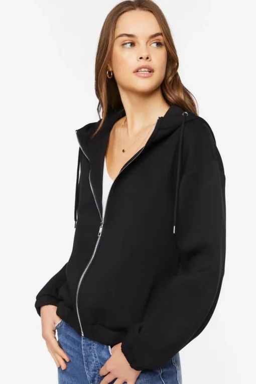 Scuba Knit Zip-Up Hoodie