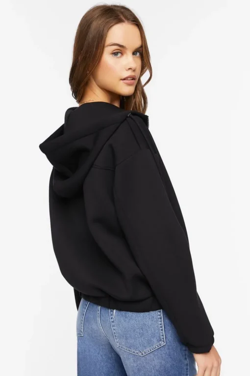 Scuba Knit Zip-Up Hoodie