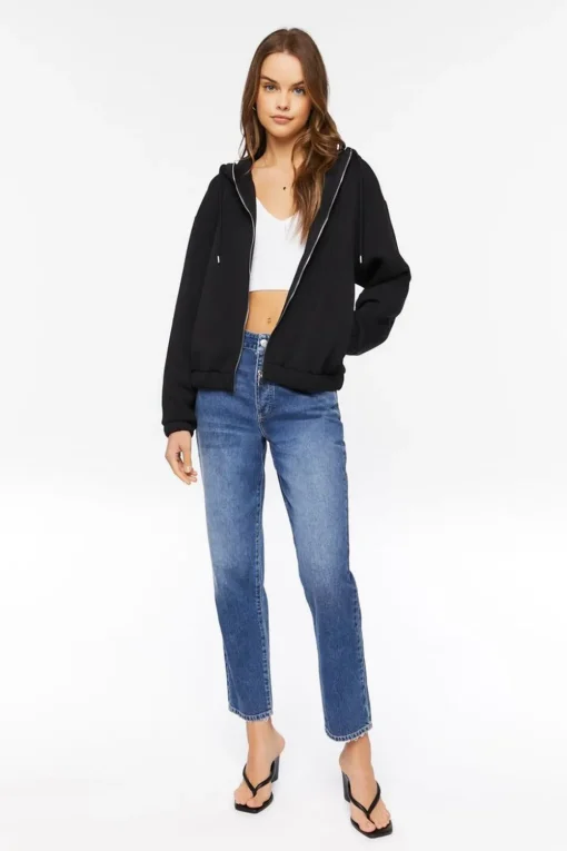 Scuba Knit Zip-Up Hoodie