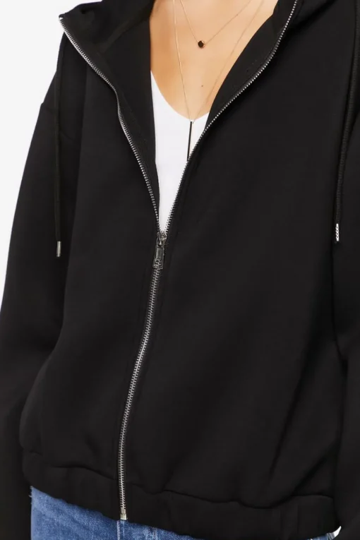Scuba Knit Zip-Up Hoodie