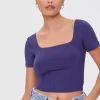 Seamed Crop Top