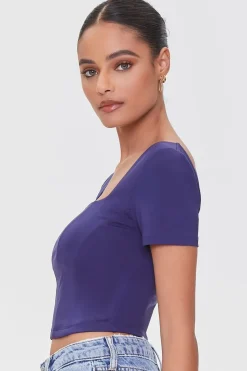 Seamed Crop Top