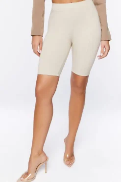 Seamed High-Rise Biker Shorts