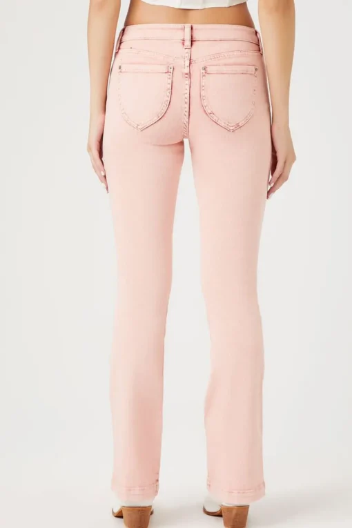 Seamed Mid-Rise Bootcut Jeans