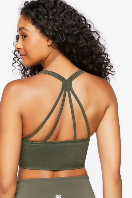 Seamless Caged-Back Sports Bra