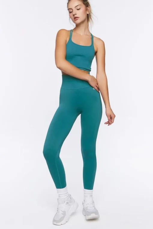 Seamless Caged-Back Sports Bra