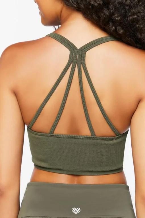 Seamless Caged-Back Sports Bra