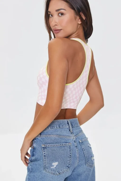Seamless Checkered Bralette