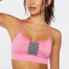 Seamless Checkered Sports Bra