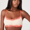 Seamless Contrast Lace Bralette