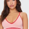 Seamless Contrast-Seam Bralette