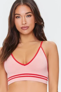 Seamless Contrast-Seam Bralette
