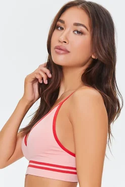 Seamless Contrast-Seam Bralette