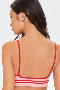 Seamless Contrast-Seam Bralette