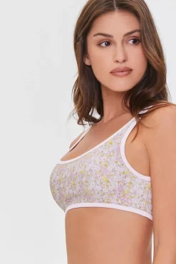 Seamless Floral Print Bralette