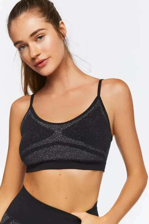 Seamless Glitter Sports Bra