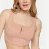 Seamless Hook-And-Eye Cropped Tank Top
