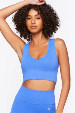 Seamless Plunging Longline Sports Bra