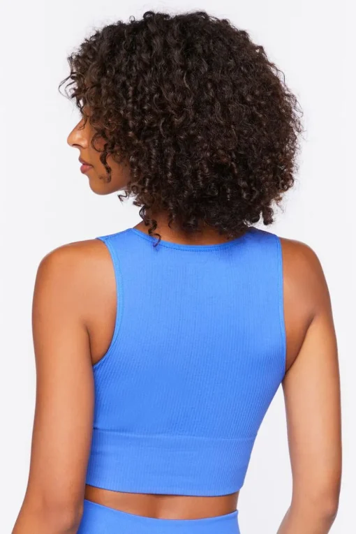 Seamless Plunging Longline Sports Bra