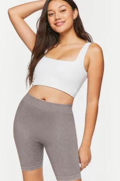 Seamless Ribbed Biker Shorts