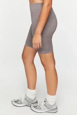 Seamless Ribbed Biker Shorts