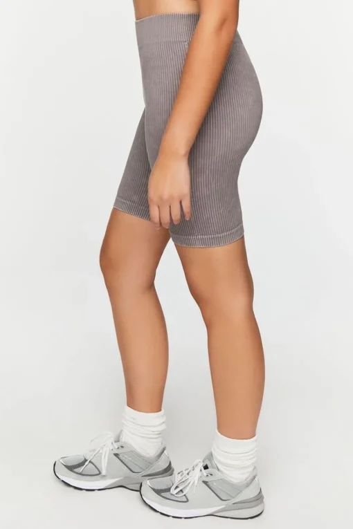 Seamless Ribbed Biker Shorts