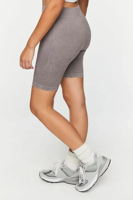 Seamless Ribbed Biker Shorts
