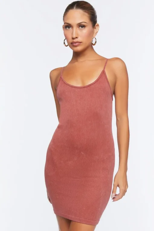 Seamless Ribbed Cami Mini Dress