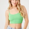 Seamless Ribbed Dual-Strap Bralette