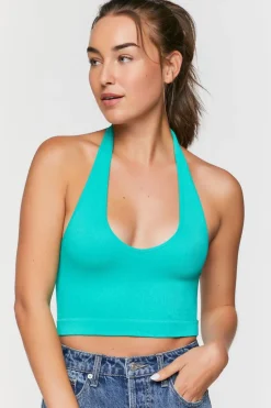 Seamless Ribbed Halter Top