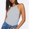 Seamless Ribbed Lingerie Bodysuit