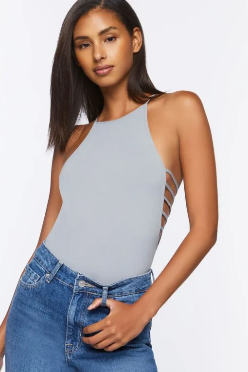Seamless Ribbed Lingerie Bodysuit