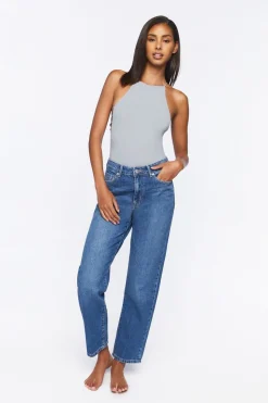Seamless Ribbed Lingerie Bodysuit