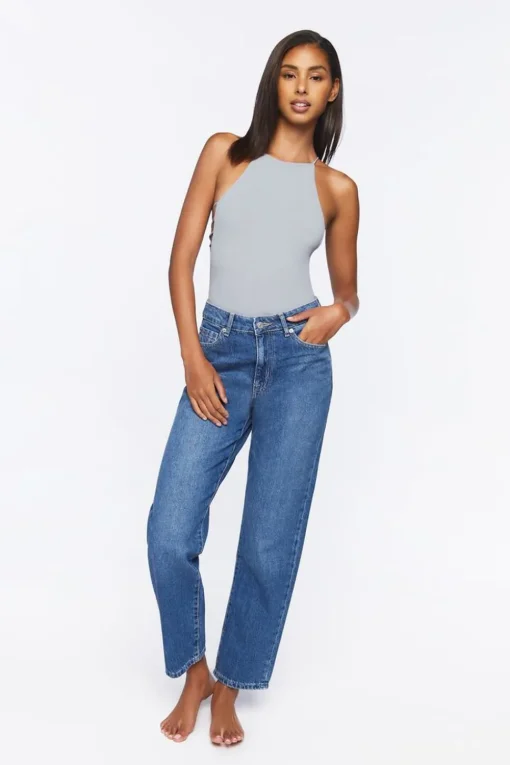 Seamless Ribbed Lingerie Bodysuit