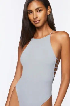 Seamless Ribbed Lingerie Bodysuit