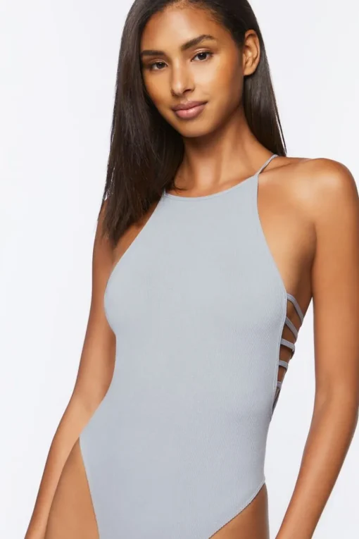 Seamless Ribbed Lingerie Bodysuit