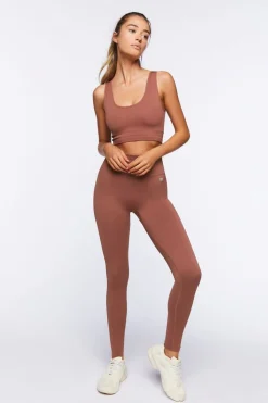 Seamless Ribbed Sports Bra