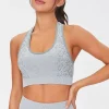 Seamless Snakeskin Print Sports Bra