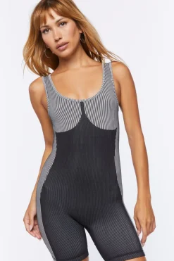 Seamless Striped Romper