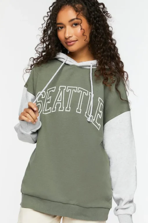 Seattle Colorblock Fleece Hoodie