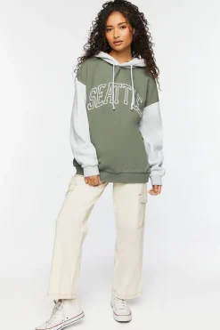 Seattle Colorblock Fleece Hoodie