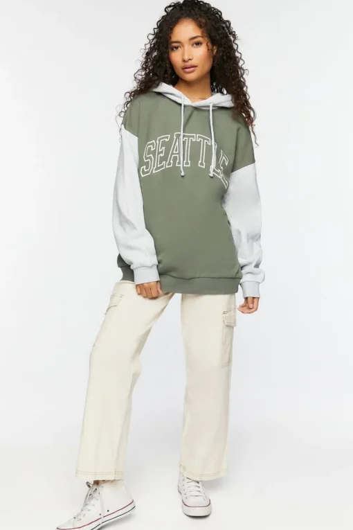 Seattle Colorblock Fleece Hoodie