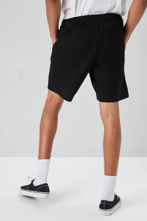 Seersucker Drawstring Shorts