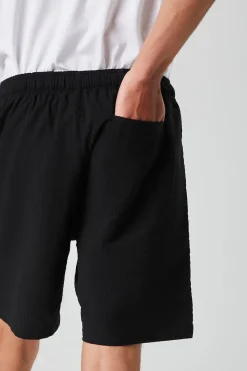 Seersucker Drawstring Shorts