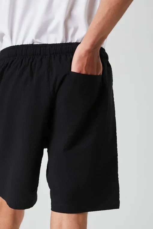 Seersucker Drawstring Shorts